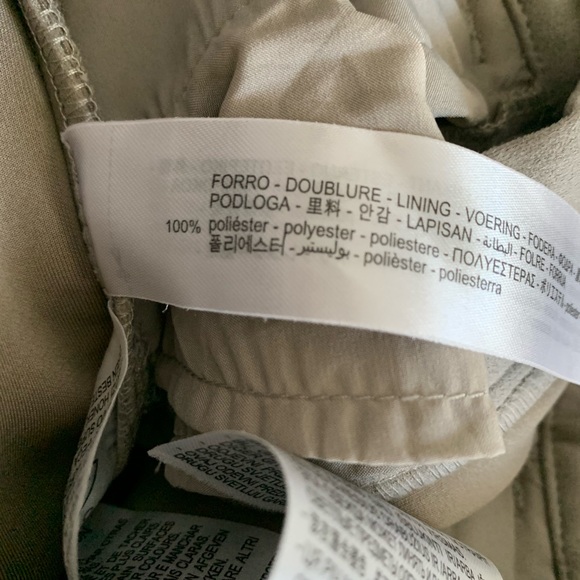 Zara faux suede slim flare straight leg pants size‎ 0 - Picture 5 of 8